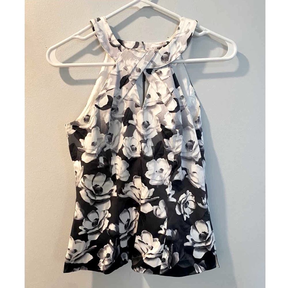 White House Black Market size 0 floral halter top